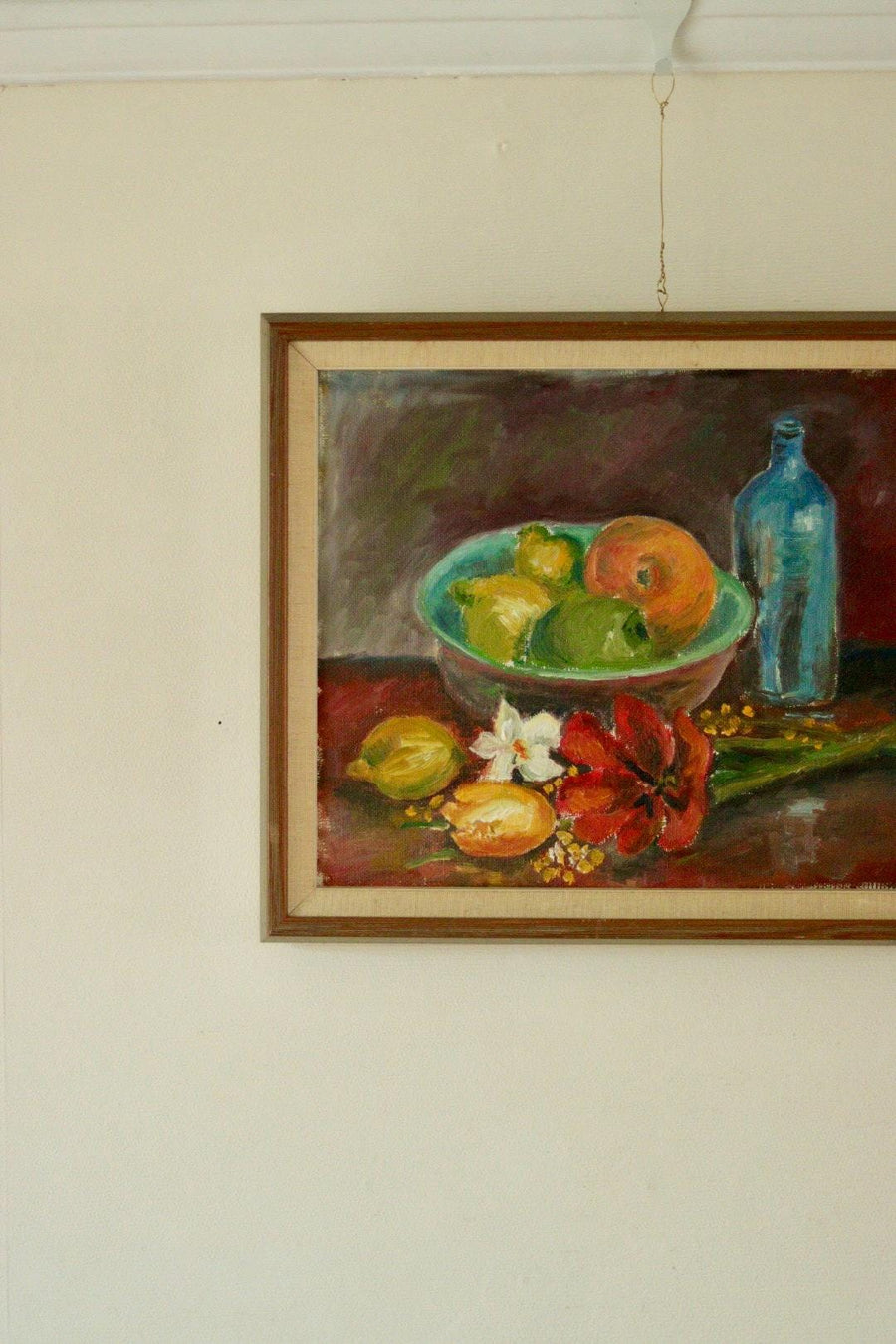 "Still Life, Bottle and Fruit" by Denoran