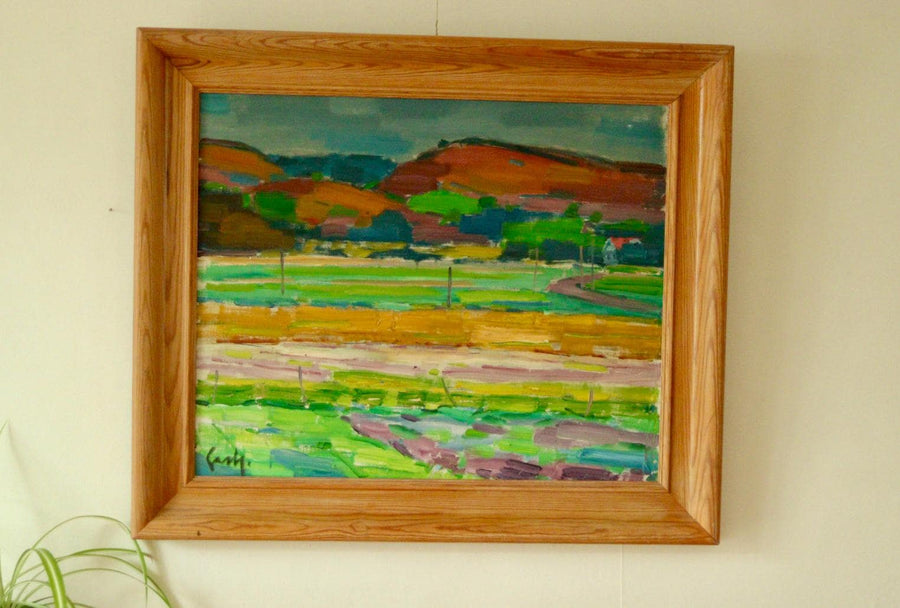 Original Mid-Century Swedish Oil on Canvas – By GERHARD LUNDBERG