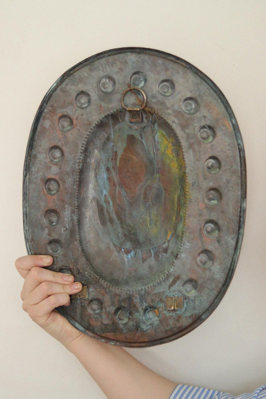 Pair Of Mid Century Swedish Copper Sconces