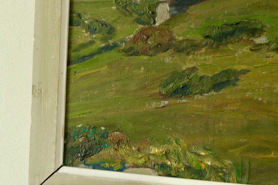 Mid-20th Century Original Oil on Canvas – Landscape