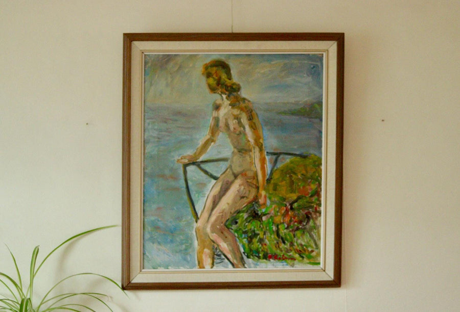 “Nude Overlooking the Sea” by R. Kolnim
