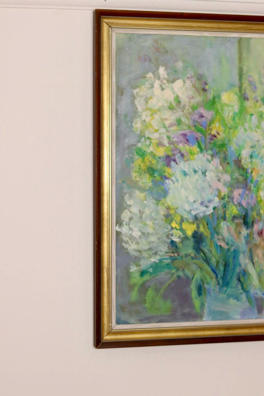 Mid-Century Original Swedish Oil on Panel "Whispers of Spring "