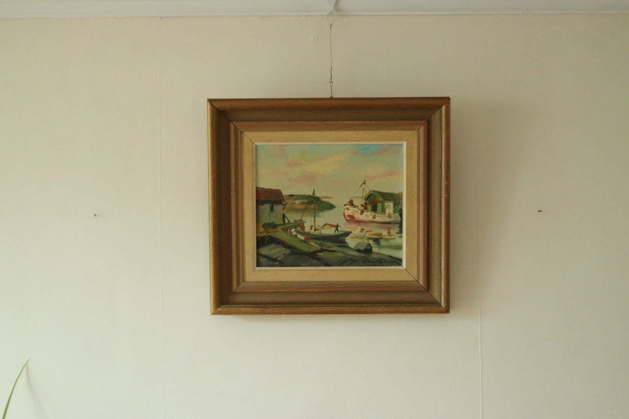 “Boat in the Harbour” by CARL CHRISTIANSSON