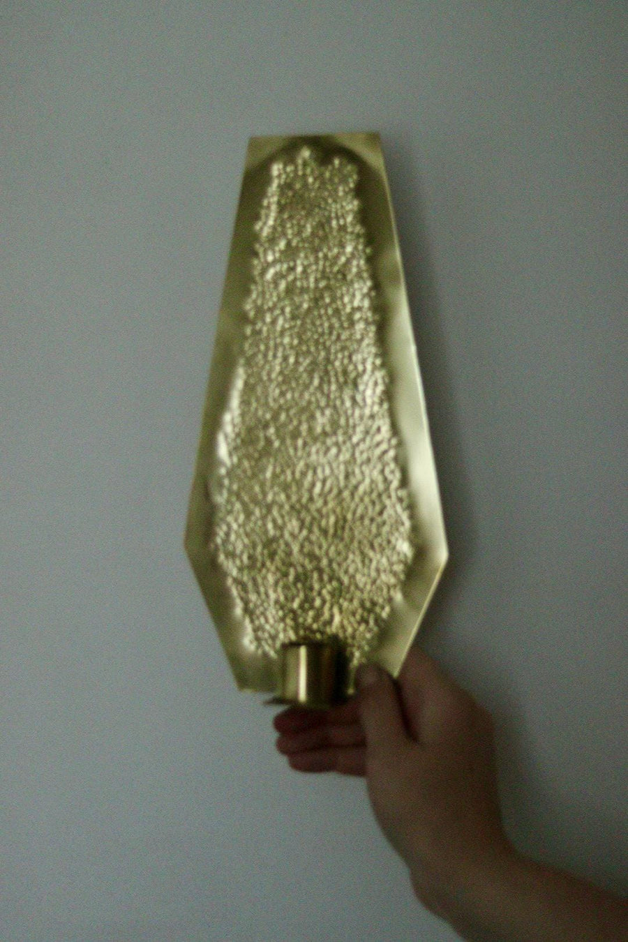 SINGLE Mid Century Swedish Brass Sconce
