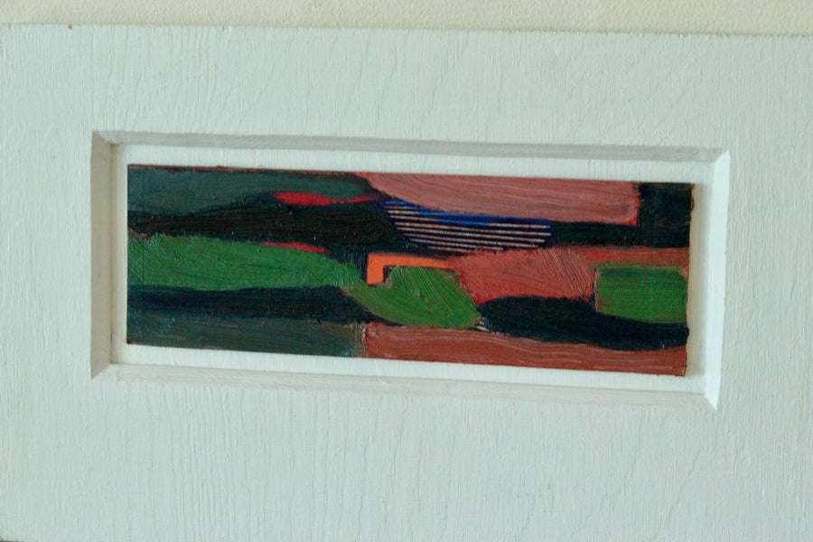 Original Abstract Painting Oil on Panel – Kurt Larsen – 1994