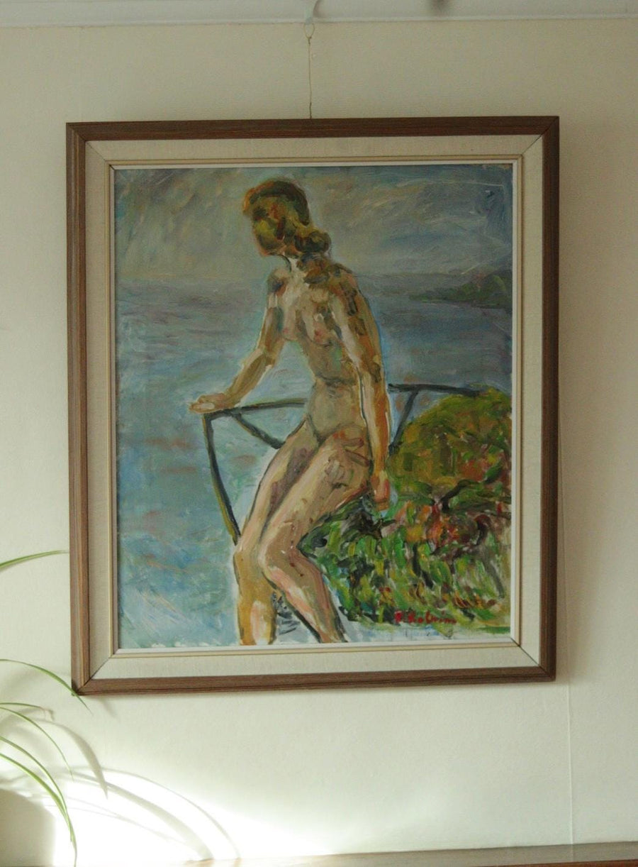 “Nude Overlooking the Sea” by R. Kolnim