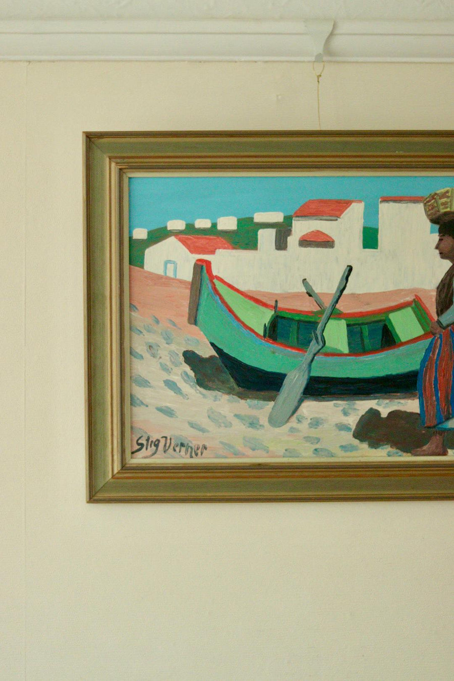 “Woman and Boat” by STIG VERNER