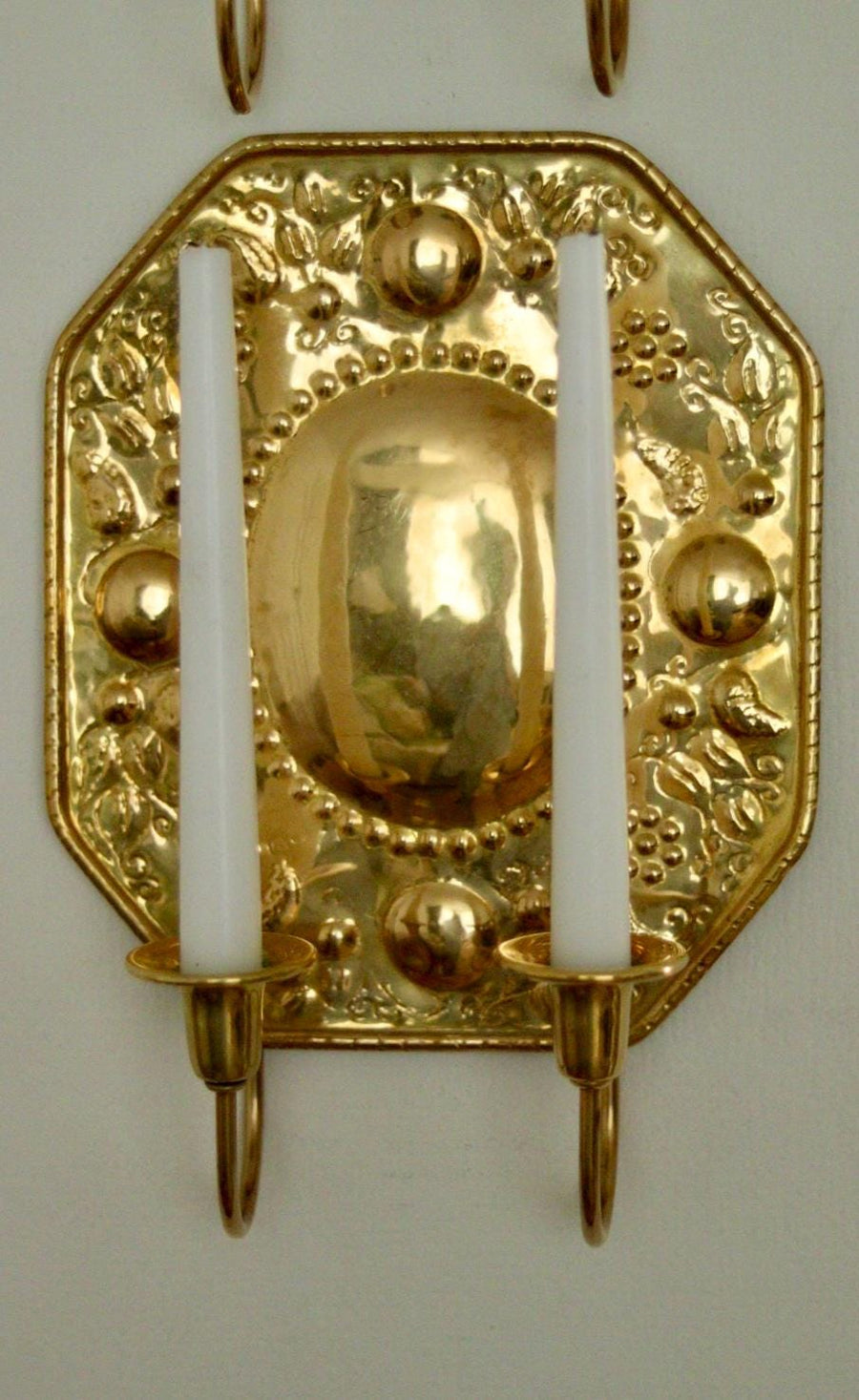 Pair of Mid Century Swedish Brass Sconces