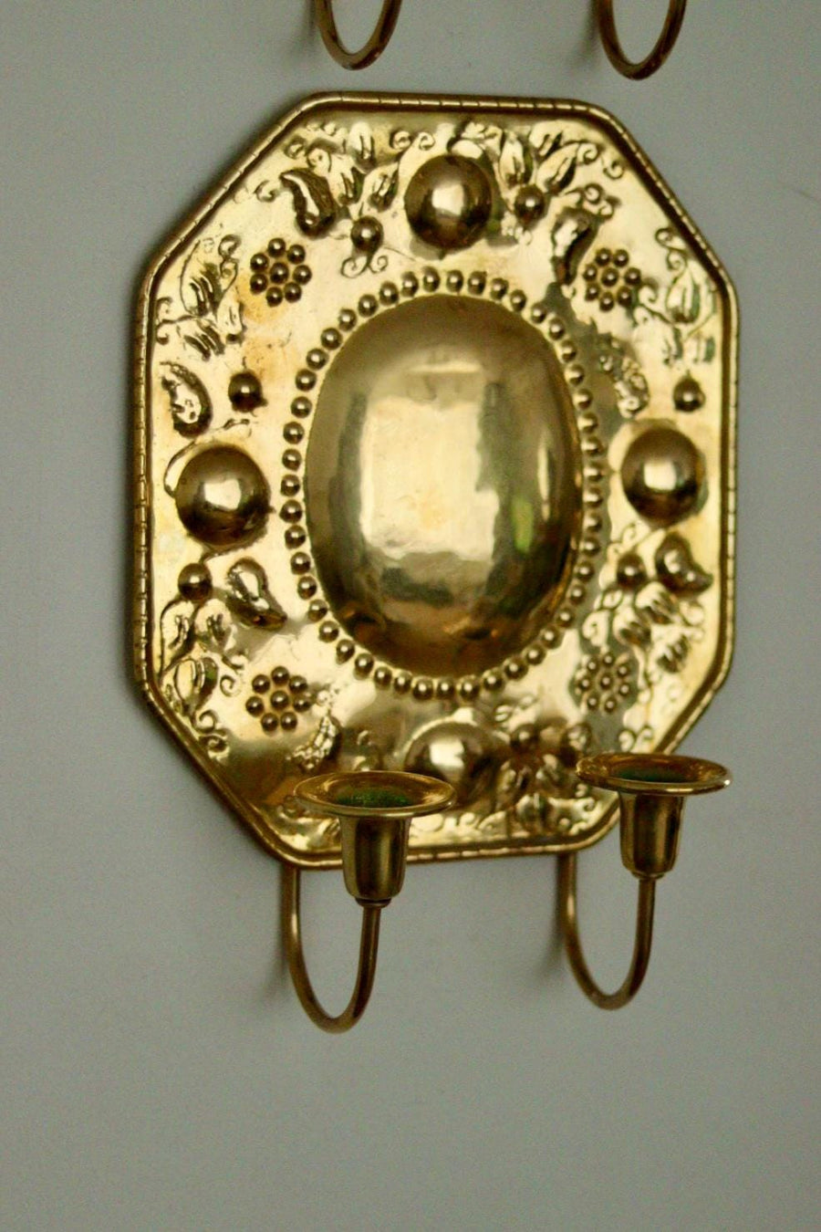 Pair of Mid Century Swedish Brass Sconces