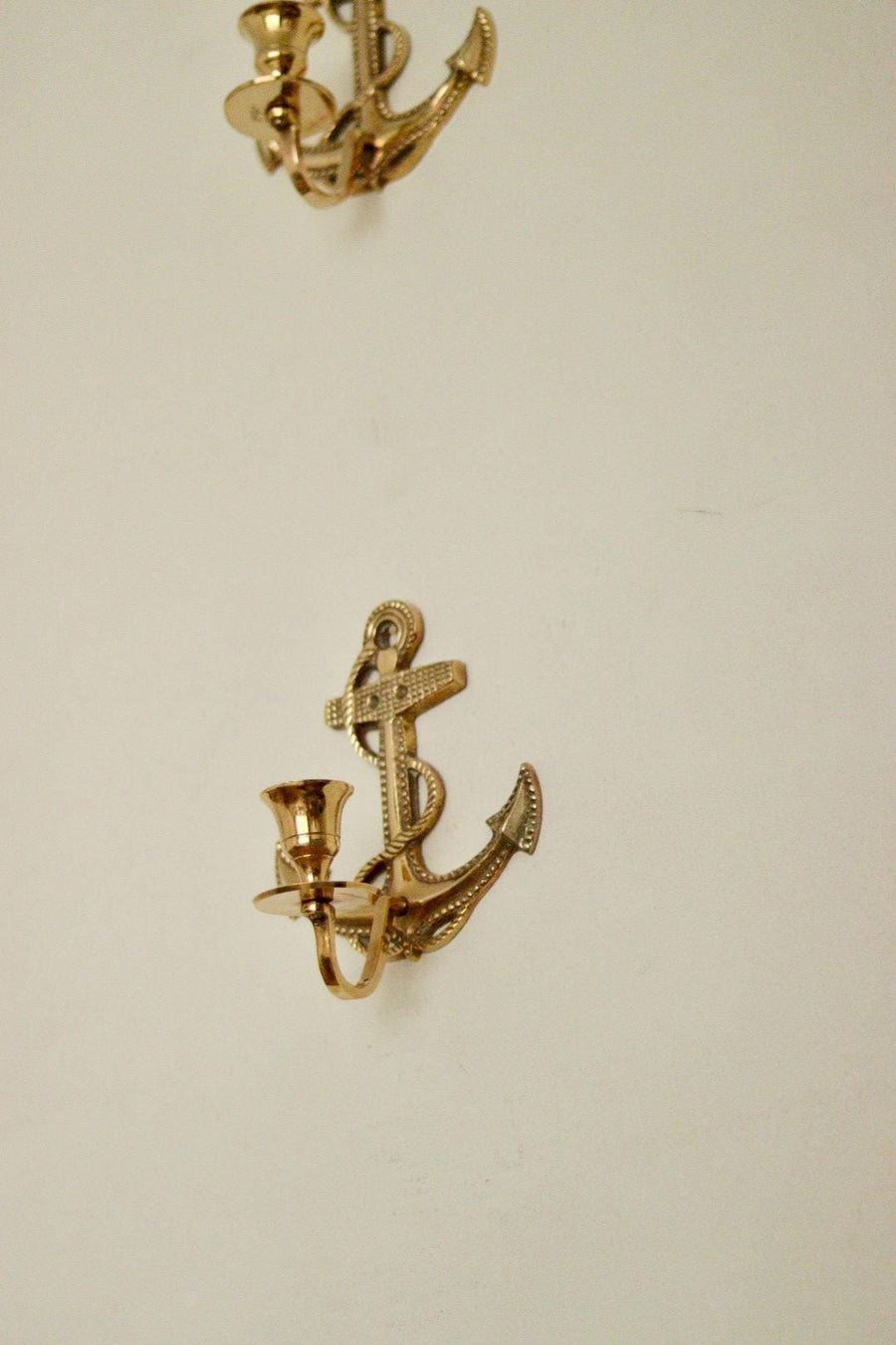 Pair of Vintage Swedish Brass Sconces