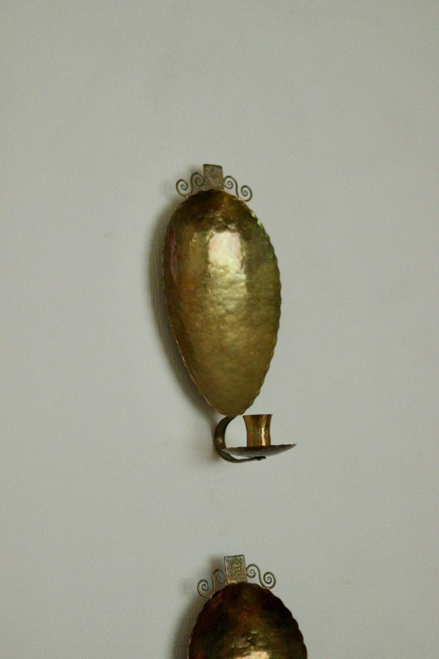 Pair of Mid Century Swedish Brass Sconces