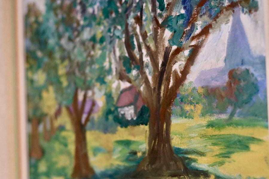 "House Obscured by Trees " by A. Akalsson