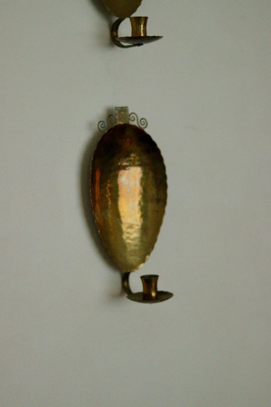 Pair of Mid Century Swedish Brass Sconces