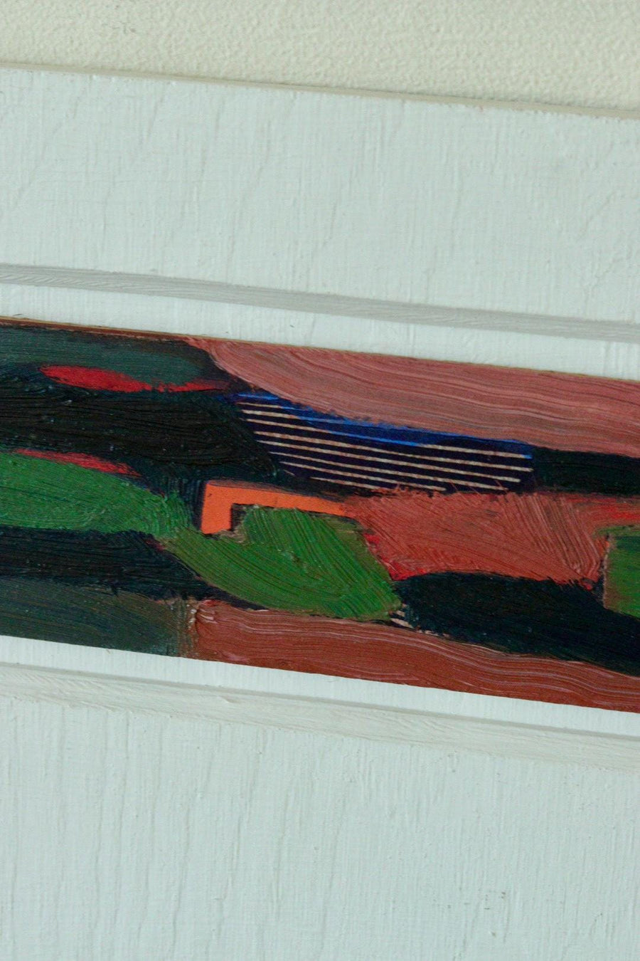 Original Abstract Painting Oil on Panel – Kurt Larsen – 1994