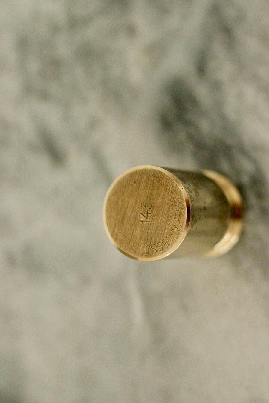 Pair of Mid-Century Swedish Brass Candle Holders