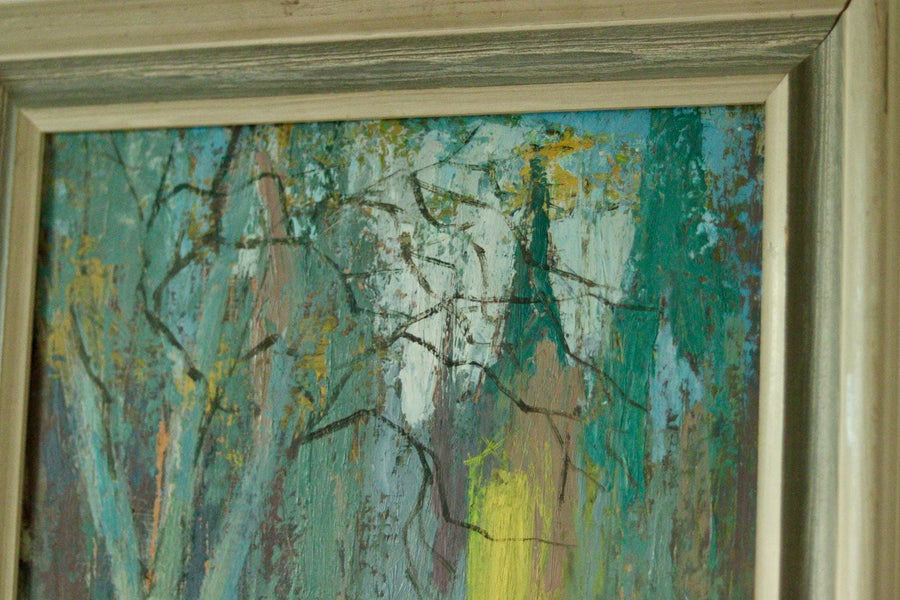 Original Mid-Century Oil on Panel – “Country Lane”