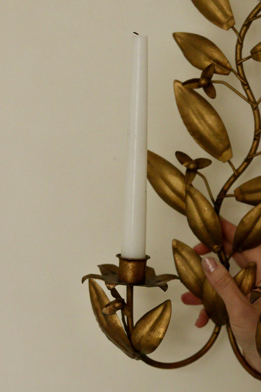 Pair Of Vintage Metal Sconces