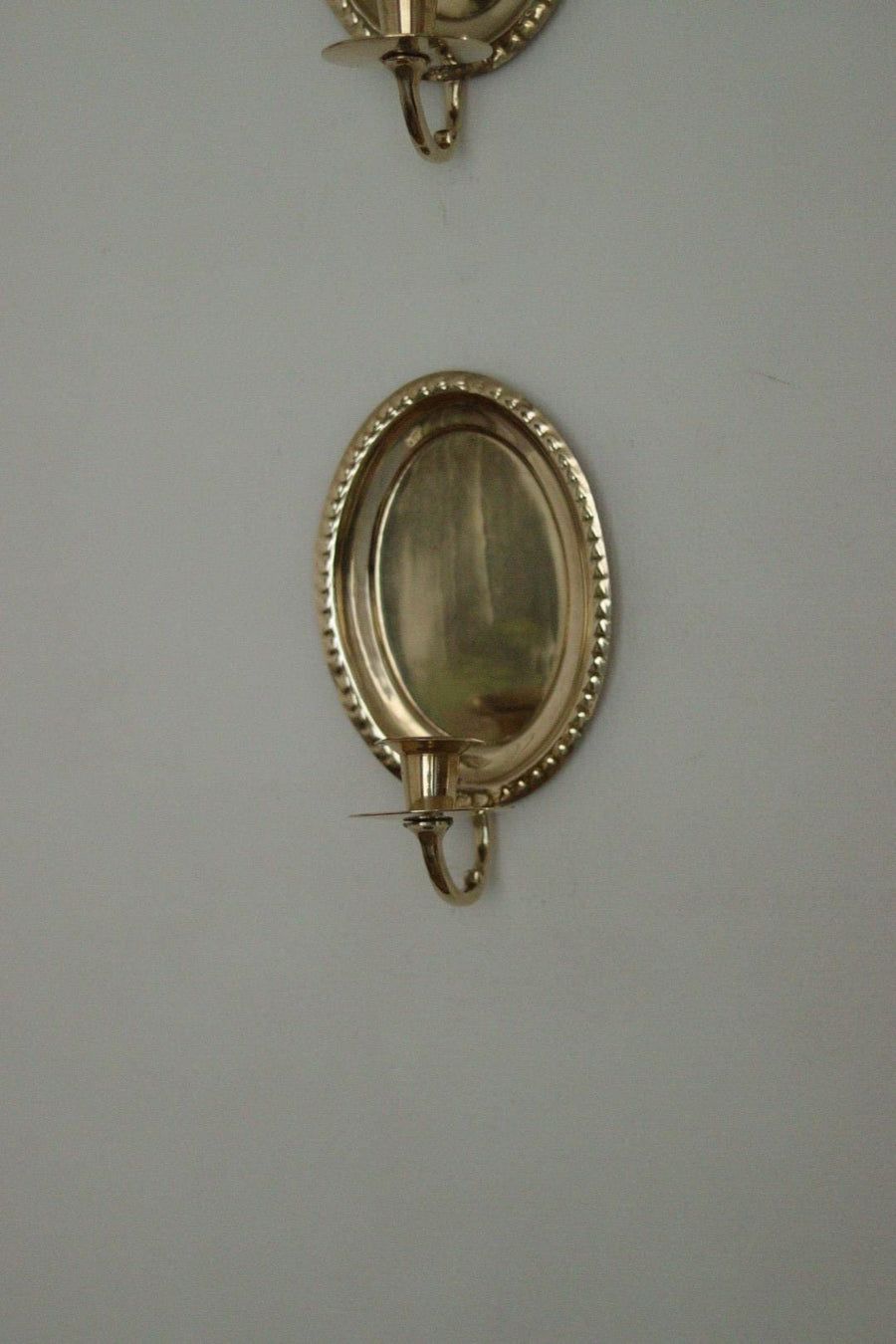 Pair of Vintage Brass Swedish Sconces