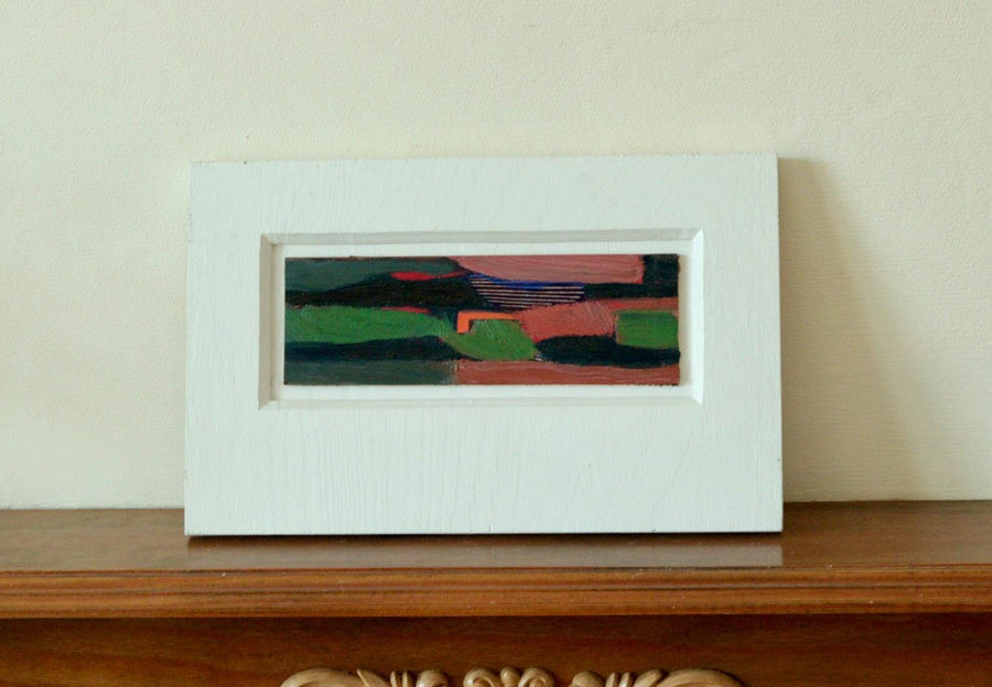 Original Abstract Painting Oil on Panel – Kurt Larsen – 1994