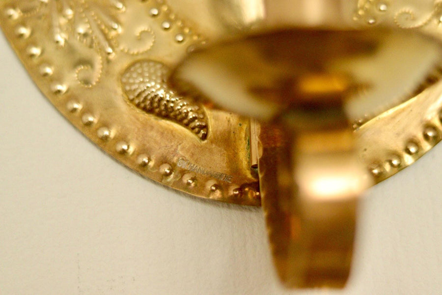 Pair of Mid Century Swedish Brass Sconces by S. Fong