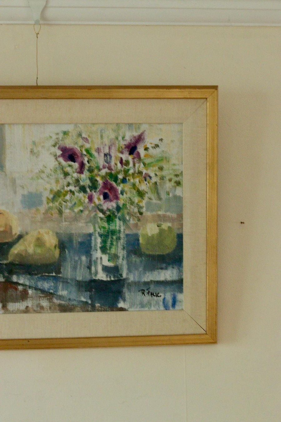“Still Life with Purple Flowers” by Ragnar Falk