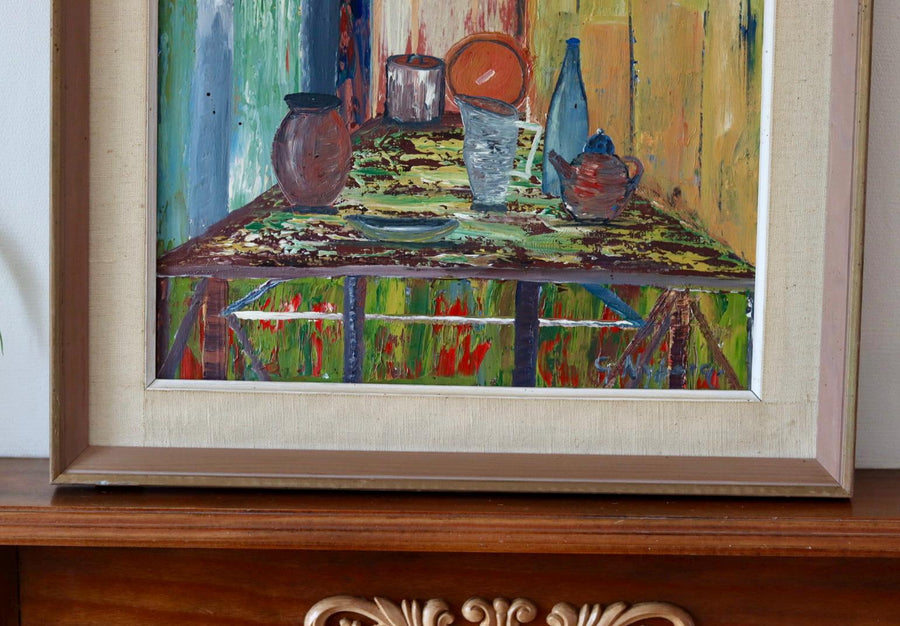 “Still Life Table” by GÖSTA NYBERG (1913-1987)