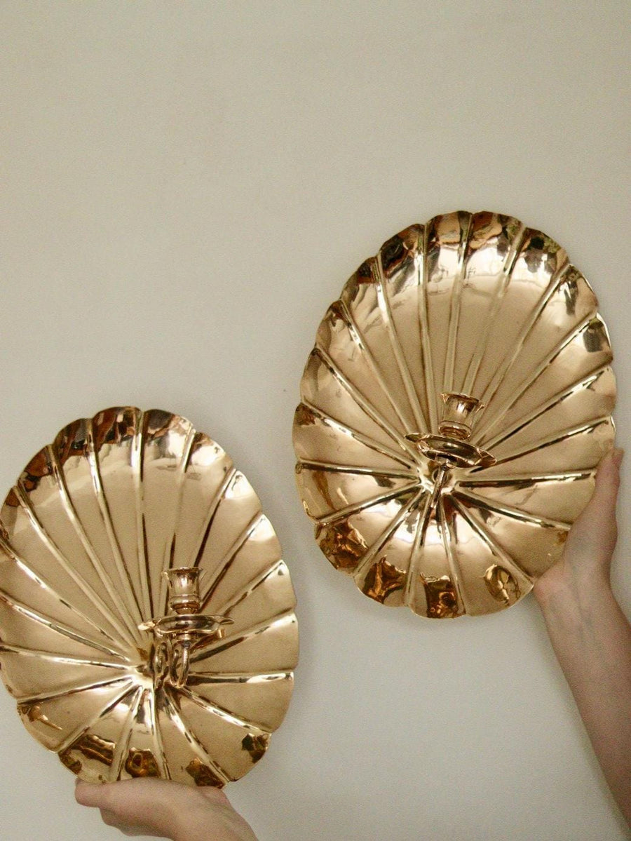 Pair of Vintage Brass Sconces