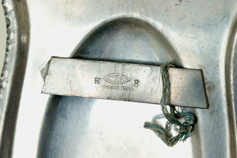 Pair Of Mid Century Swedish Pewter Sconces by Svenskt Tenn