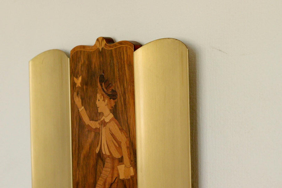 Pair Of Mid Century Swedish Sconces by Mjölby Intarsia