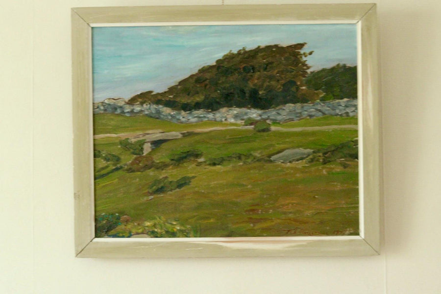 Mid-20th Century Original Oil on Canvas – Landscape