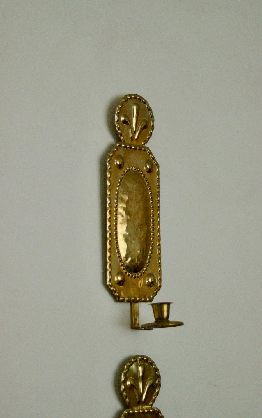 Pair of Mid Century Swedish Brass Sconces
