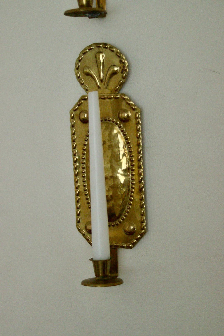 Pair of Mid Century Swedish Brass Sconces