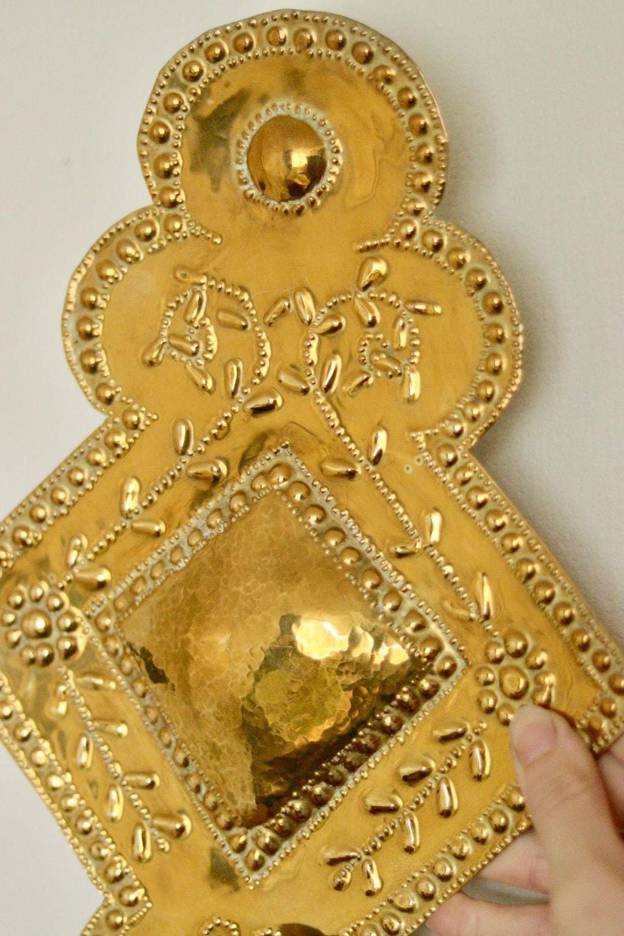 Pair Of Mid Century Swedish Brass Sconces
