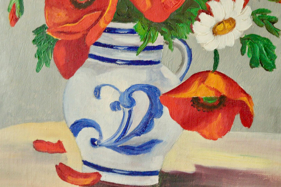 “Still Life Poppies” by B. Peters
