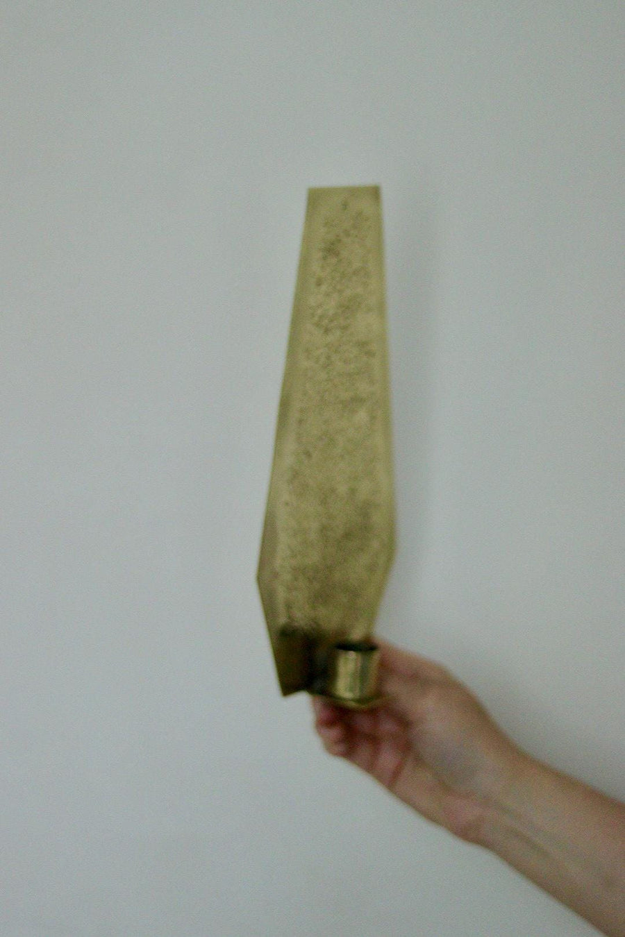 SINGLE Mid Century Swedish Brass Sconce