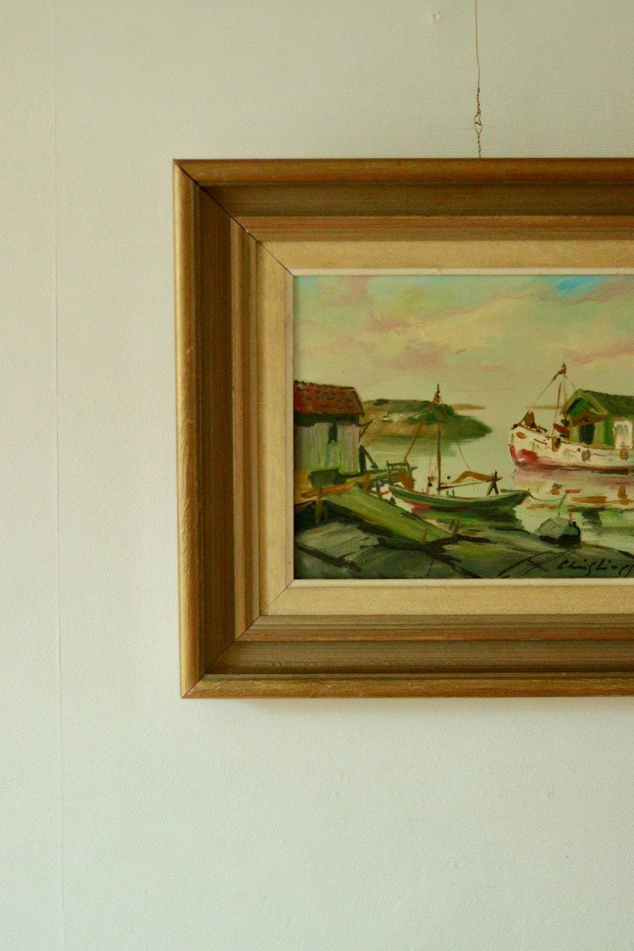“Boat in the Harbour” by CARL CHRISTIANSSON