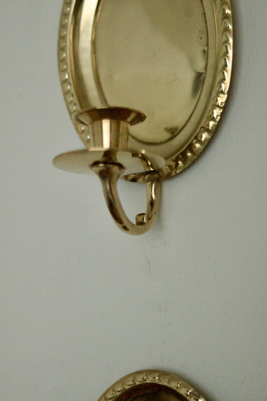 Pair of Vintage Brass Swedish Sconces