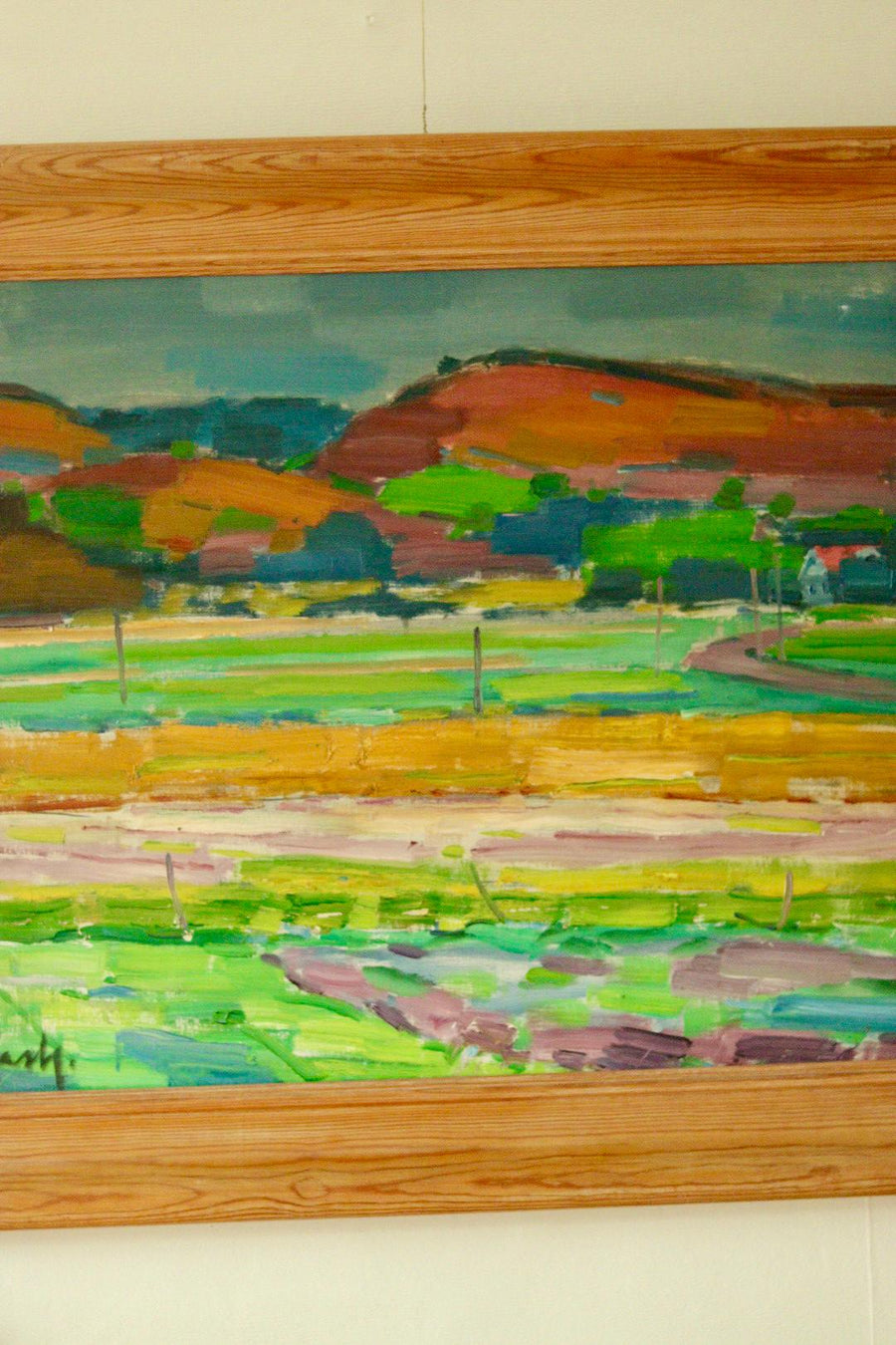 Original Mid-Century Swedish Oil on Canvas – By GERHARD LUNDBERG