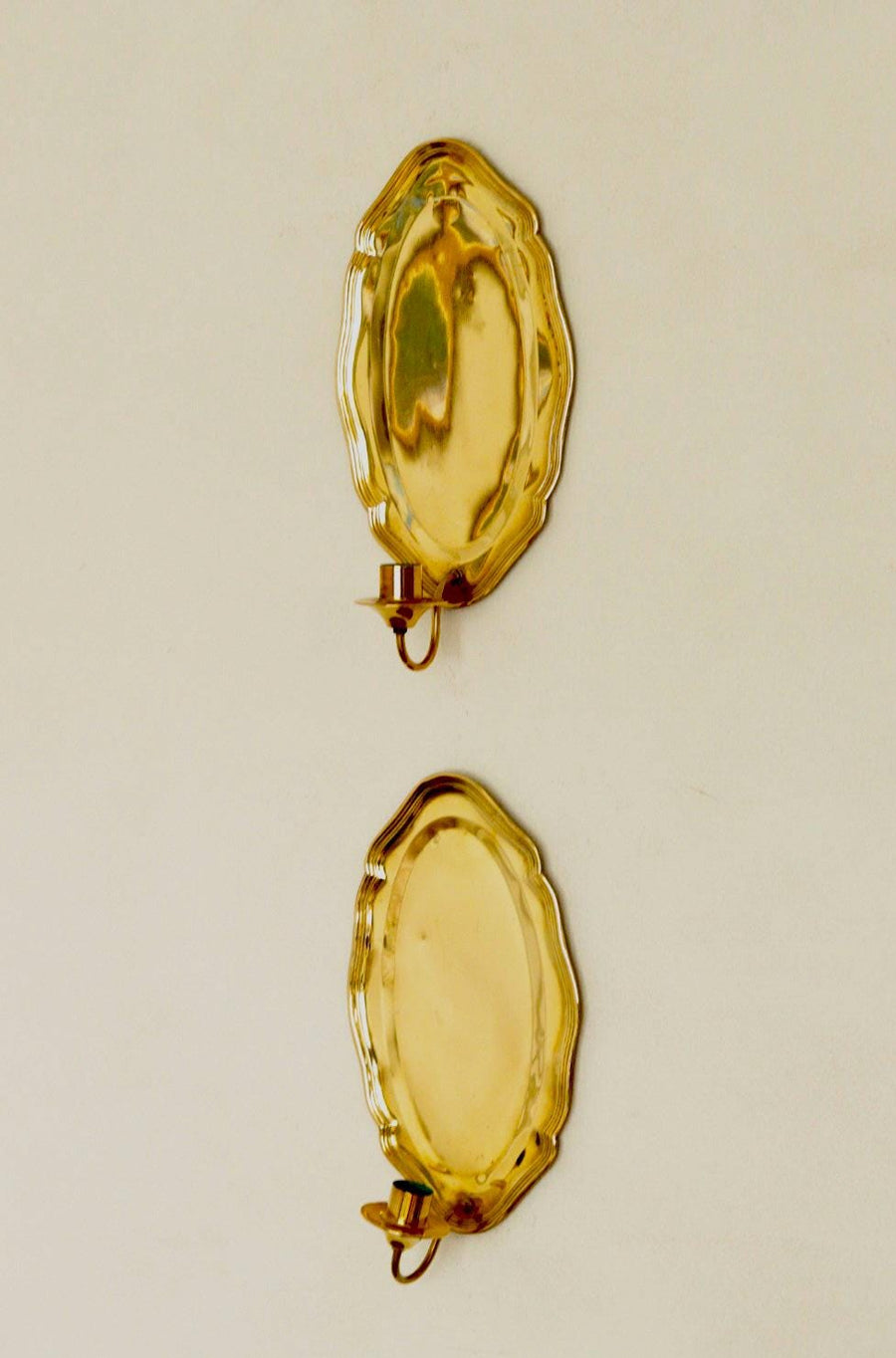 Mid Century Swedish Brass Sconces