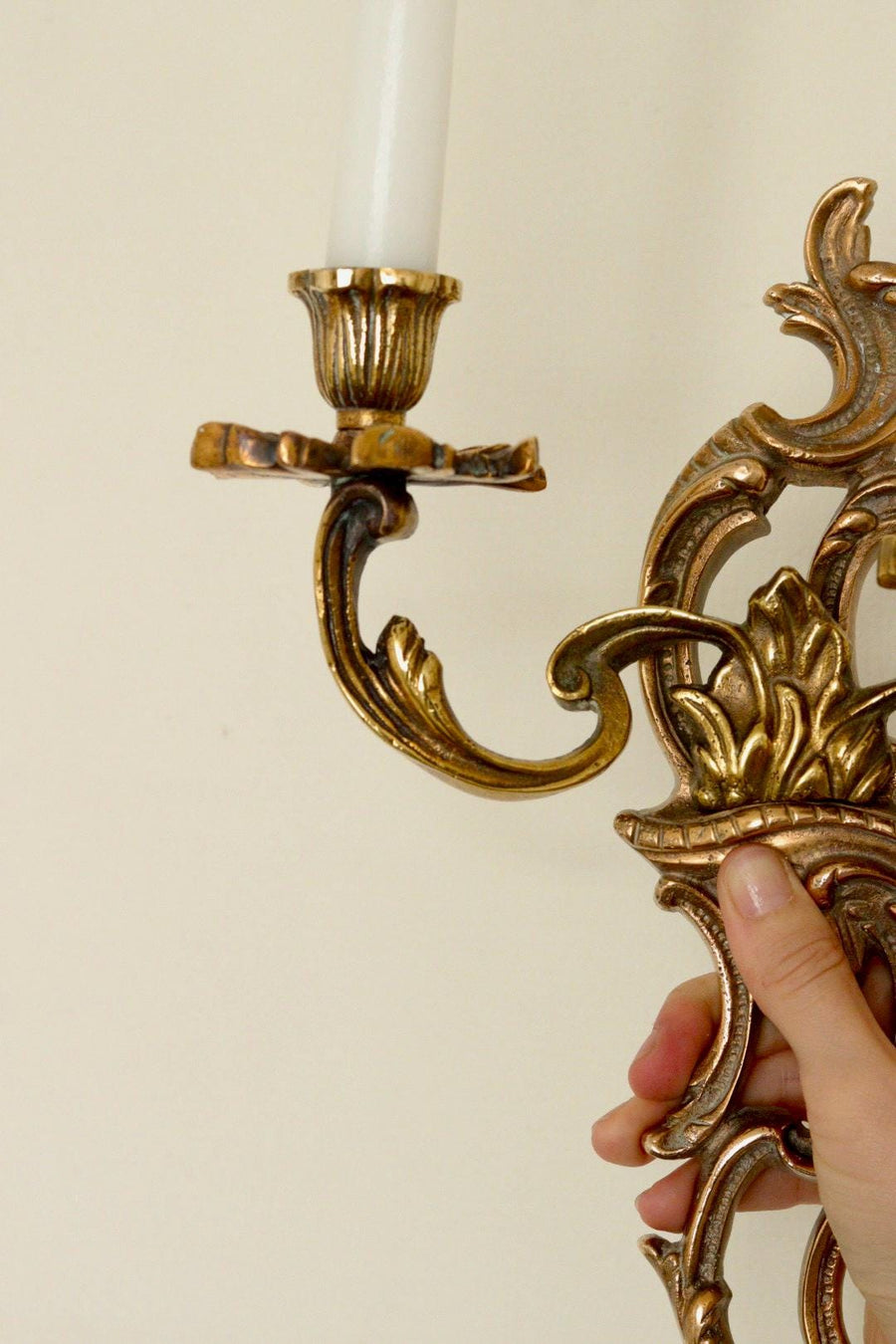 Mid Century Swedish Brass Sconces