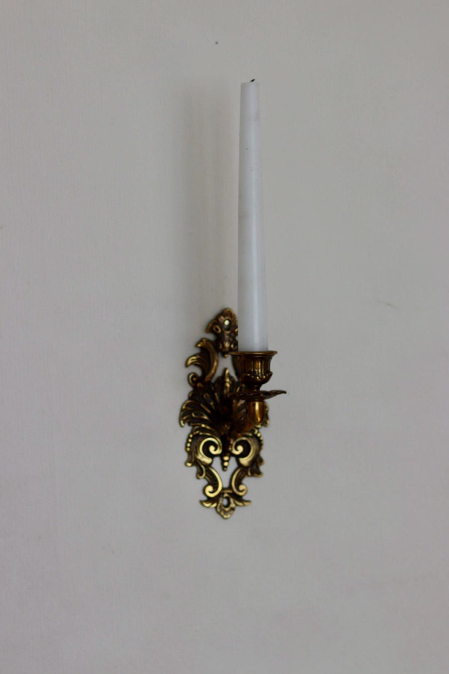 Pair Of Mid Century Swedish Brass Sconces