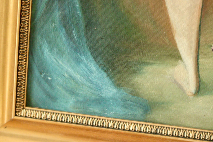 Original Mid-Century Oil on Canvas – “Female Nude”