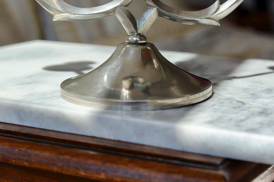 Pair of Vintage Swedish Pewter Candleholders by  Svenskt Tenn