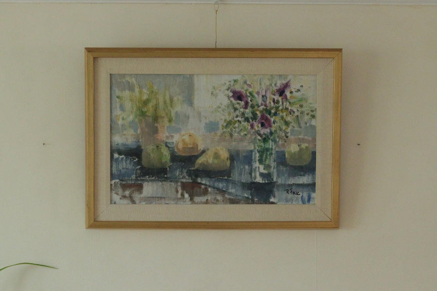 “Still Life with Purple Flowers” by Ragnar Falk