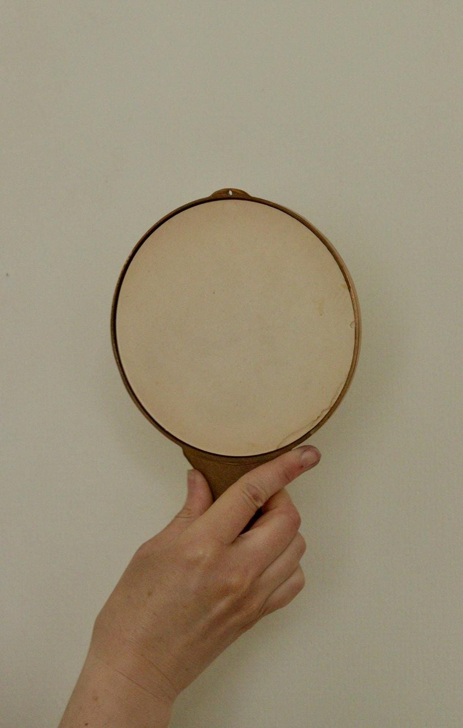 Pair of Mid Century Swedish Brass Sconces with Mirror