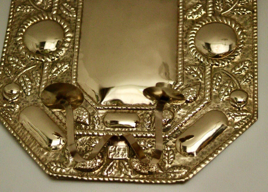 Extra Large Mid Century Swedish Brass Sconce