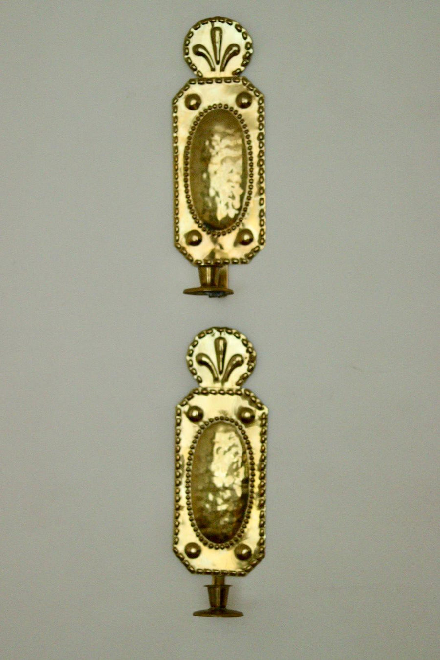 Pair of Mid Century Swedish Brass Sconces