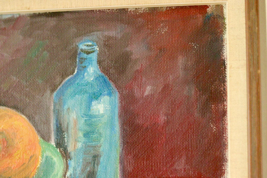 "Still Life, Bottle and Fruit" by Denoran