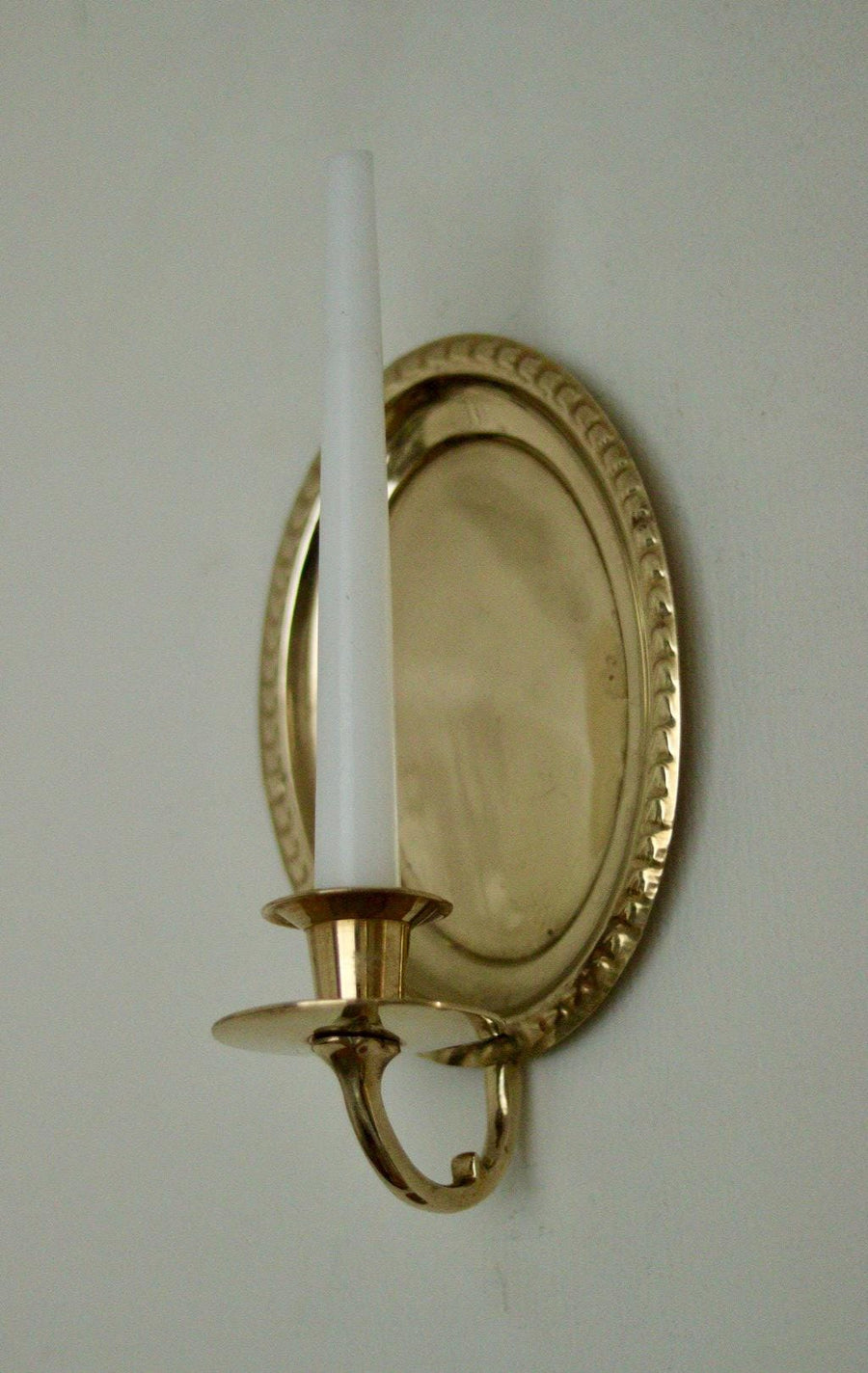 Pair of Vintage Brass Swedish Sconces