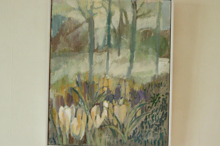 “Crocus in the Garden” by Hildegard Falk